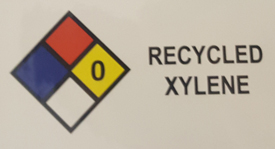 Label - "Recycled Xylene"